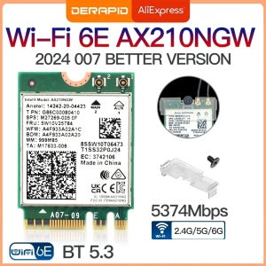 듀얼 밴드 블루투스 5.3, 무선 AX210NGW, 2.4Gbps 802.11AX, 무선 와이파이 6, AX200, 인텔 AX210NGW, M.2, 와이파이 카드용