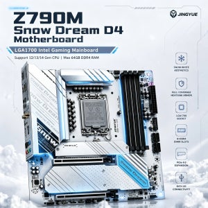기이다 Z790M 스노우 드림 D4 메인보드 LGA1700 인텔 12/13/14세대 CPU 지원 DDR4 PCIe4.0 M.2 게이밍 2.5G 메인보드
