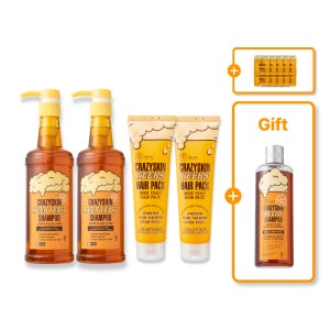 [이벤트] 맥주효모샴푸 500ml 2개 + 맥주효모헤어팩 200g 2개 + 샘플 10매 구매시 샴푸 300ml 본품 + 샘플 10매 증정