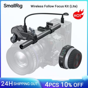 핸드휠 컨트롤러 및 수신기 모터, A/B 정지, 시네마 및 줌 렌즈용 SmallRig 무선 팔로우 포커스 키트(라이트) -4296