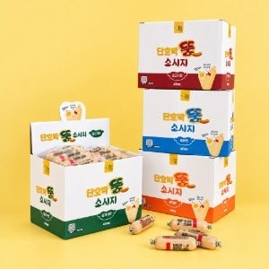 [펫어스] 단호박뚱소시지 강아지 통살 육포 간식 40p 4종