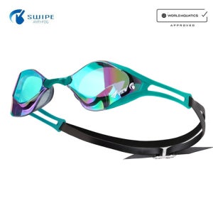 뷰 블레이드F 제로 스와이프 미러 노패킹 수경 스모크 에메랄드 [V128SAM(SKEM) FINA 인증]