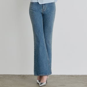 [티메이커] SEMI FLARED BROKEN TWILL DENIM PANTS SBL