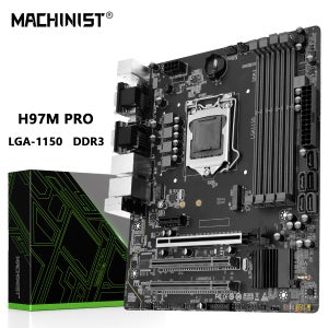 MACHINIST H97M PRO 마더보드 지원 LGA 1150 인텔 코어 I3 I5 I7 E3 CPU DDR3 RAM NVME/NGFF M.2 M-ATX SATA3.0 USB3.