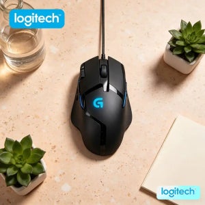 로지텍 g402/g203/g102 프로페셔널 로지텍 G402 게이밍 마우스 델타 제로 센서 500+ IPS 8버튼 데스크탑 플레이용 미끄럼 방지