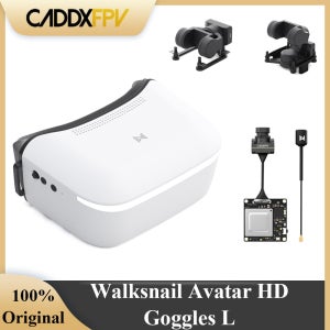 Caddx Walksnail 아바타 HD 고글 L 1920x1080 RC 자동차용 4.5인치 4km 거리 헤드 추적 FPV 드론 고정익 미니 1S 키트