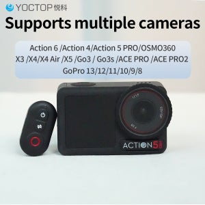 DJI Action5pro 6 4 OSMO 360 스포츠 카메라 방수 블루투스 리모컨 Insta360 X4 X5 Ace Pro2 Go3 액세서리에 적합