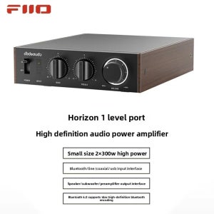 FiiO Horizon Level 1 고출력 오디오 앰프, 무선 블루투스 LDAC 고해상도 HiFi 스테레오 앰프 홈 데스크탑 음악 오디오 시스템