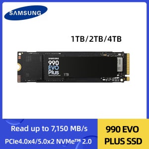 삼성 990 EVO PLUS SSD 1TB 2TB 4TB 내장형 솔리드 스테이트 디스크 PCIe Gen 4.0 x 4/5.0 x 2 M.2 2280 TLC 하드 드라이브 SSD 데