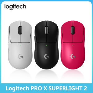 로지텍 G PRO X SUPERLIGHT 2 무선 게이밍 마우스, 44,000 DPI, 888 IPS, 5개 프로그래밍 가능 버튼, e스포츠 에디션