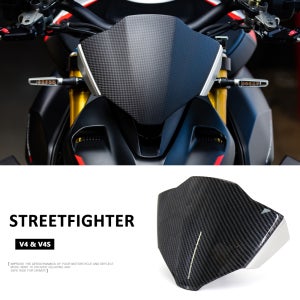 2021 2022 2023 2024 오토바이 스포츠 윈드실드 바이저 윈드스크린 Ducati STREETFIGHTER V4 Streetfighter V4 S V4S에 적합