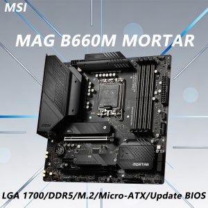 B660 DDR5 마더보드 MSI MAG B660M MORTAR LGA1700 CPU 지원 i9-12900K i9-12900 i7-12700K i7-13700K/KF i5-1260