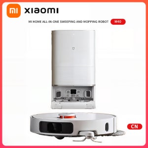 샤오미 로봇 진공청소기 및 물걸레 M40, 라이다 내비게이션, 자동 먼지 비움 및 셀프 클리닝 베이스, 12000Pa 초강력 흡입, 애완동물 털 제거용