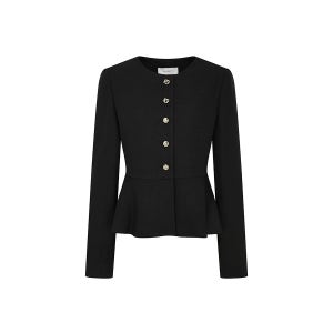 [JJ지고트] 라운드넥 페플럼 크롭 재킷 (BLACK) GS9A0JK521