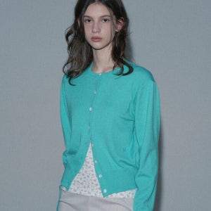 마가린핑거스 Basic Logo Cardigan (Mint)