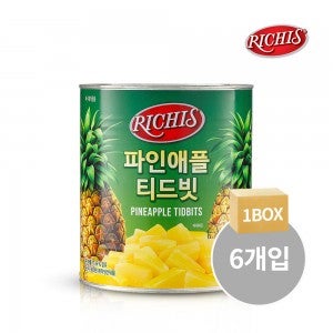 [BOX] 리치스 파인애플 티드빗 3kg x 6개