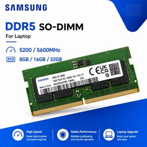 DDR5 SO-DIMM 노트북 메모리 PC5-41600 PC5-44800 RAM 8GB 16GB 32GB 5200MHz 5600MHz 262핀 노트북 업그레이드
