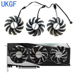 기가바이트 지포스 RTX 3060 Ti RX 6600 6700 XT 게이밍 그래픽 카드용 쿨러 선풍기 교체, T128010SU PLD08010S12HH RTX3060
