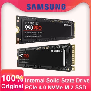 100% 정품 삼성 990 Pro 1TB 2TB SSD 내장형 솔리드 스테이트 PCIe4.0 M.2 2280 NVMe 2.0 MLC 하드 디스크 SSD 노트북 데스크탑 PC용
