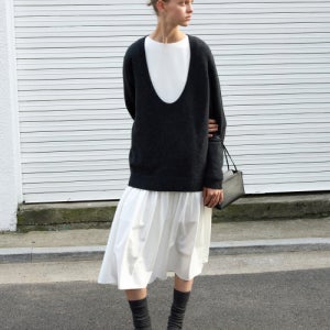[르바] Flow Maxi Dress - Off White LF3DS02OW