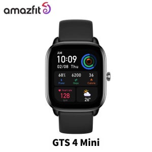 새로운 아마즈핏 GTS 4 미니 스마트워치 120+ 스포츠 모드 1.65인치 HD AMOLED 디스플레이 안드로이드 및 iOS 호환