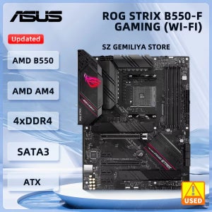ASUS B550 마더보드 ROG STRIX B550-F 게이밍 WIFI 마더보드 소켓 AM4 DDR4 128GB 지원 Ryzen 5 5600 Ryzen 7 5700 CPU