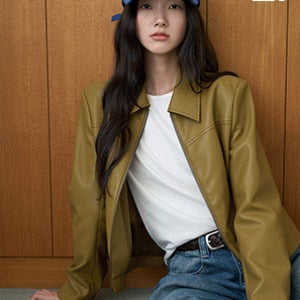 스무스 레더 집업자켓[FSH26F]