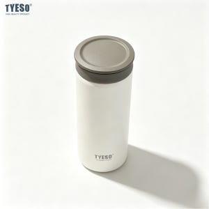 티에소 360ml 진공 보온병, 스테인리스 스틸 누수 방지 직접 음용 물병, 차량용 커피컵