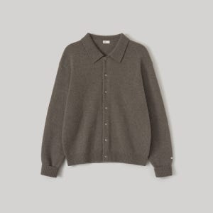 [어나더 오피스] Scape Polo Wool Cardigan (Mole) AOFFKN011BR