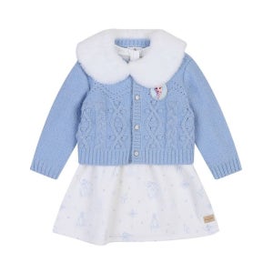 [롯데백화점] 디즈니 베이비 엘사원피스가디건세트(퍼카라)(BLUE) 79R724053 LE1222367721