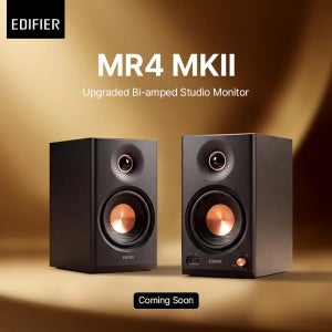【곧 출시됩니다】Edifier MR4 MKII 바이앰프드 스튜디오 모니터 2.0 스피커 80W RMS 출력 블루투스 6.0 고해상도 무선 스피커