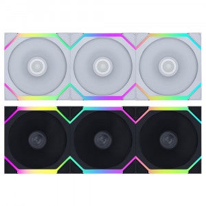 리안리 UNI FAN SL FLEX 120 리버스 (3팩, 블랙)