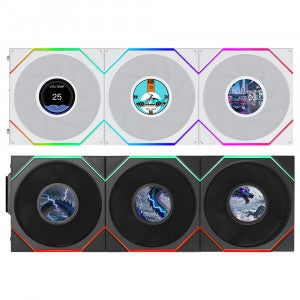 리안리 UNI FAN TL LCD FLEX 120  (3팩, 화이트)