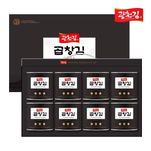 광천김 [광천김선물세트] 곱창김 캔김 8캔 선물세트 (곱창캔 8캔)