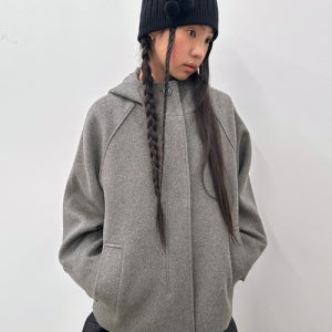 [타입서비스] Hooded Half Coat [Gray] NATC01GYF