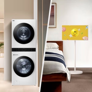 LG 트롬 오브제컬렉션 워시타워 + LG 스탠바이미 2 Max W2421WAMR + 32LX6BEGA