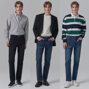 뱅뱅 26FW 남성 가을 라이크라 스트레이트 데님 3종