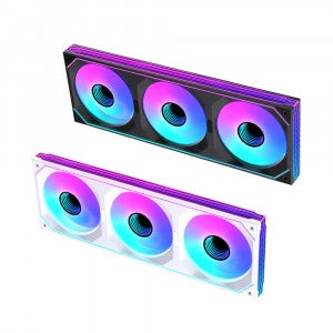 러빙쿨 LG-360-Y ARGB PWM 3열 쿨링팬  (화이트)