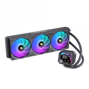 러빙쿨 AK-360-03 ARGB 디지털 3열 수랭쿨러  (블랙)
