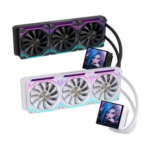 러빙쿨 DP-360-01 ARGB LCD 3열 수랭쿨러  (화이트)