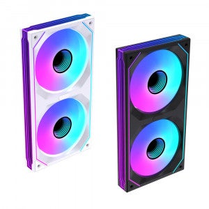 러빙쿨 LG-240-Y ARGB PWM 2열 쿨링팬  (블랙)