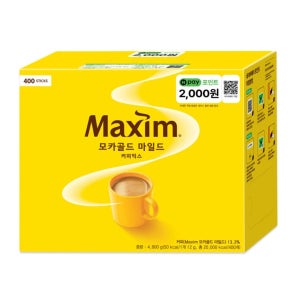 맥심 모카골드 커피믹스 1박스(400T)  1개  400개입  12g