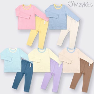 파스텔푸딩 골지 상하세트＆배앓이세트 5color