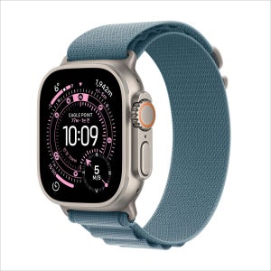 [롯데백화점] Apple [택배 발송] 애플워치 울트라 3 49mm 내추럴 티타늄, 라이트 블루 알파인 루프 LE1220169185