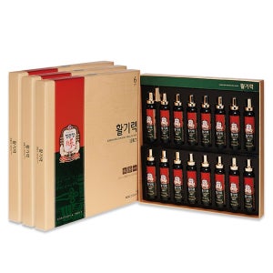 정관장 활기력 20ML 16입 3세트 쇼핑백 포함-6년근홍삼 선물세트 홍삼원 홍삼원골드