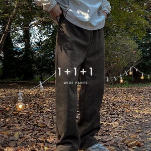 [1+1+1/주문1위/3만장돌파] 히트 웜 코듀로이 기모 와이드팬츠