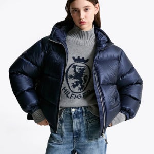 TOMMY HILFIGER WOMEN 구스다운 푸퍼 T22F7QCT080WT2C1G