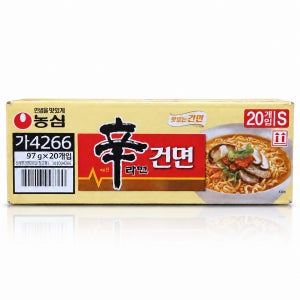 농심 신라면 건면 97g 20ea  1박스