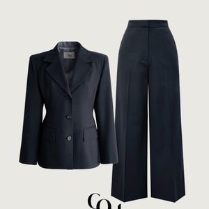 [PREMIUM_MADE] 모브 아워글래스 수트 셋업 (2col)