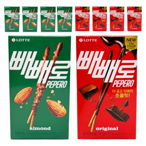 롯데 빼빼로 아몬드 37g 5개+초코 55g 5개 (총 10개)